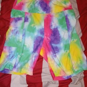 Tye dyed colorful shorts